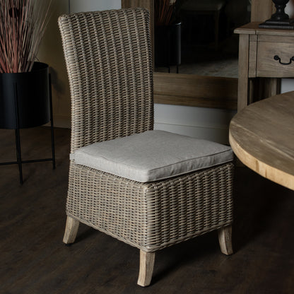Capri dining chair acacia feet