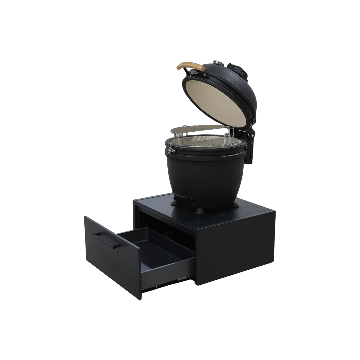 L-Shape 2.7m Kamado base with drawer