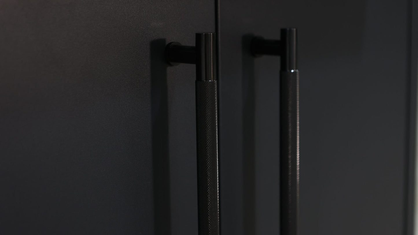 F4 Grill stainless black handles