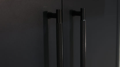 F4 Grill stainless black handles