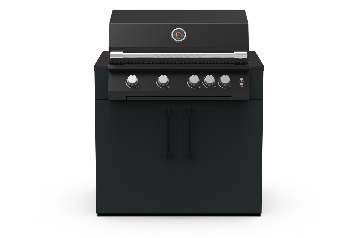 F4 Grill in Nero Riverwash worktop