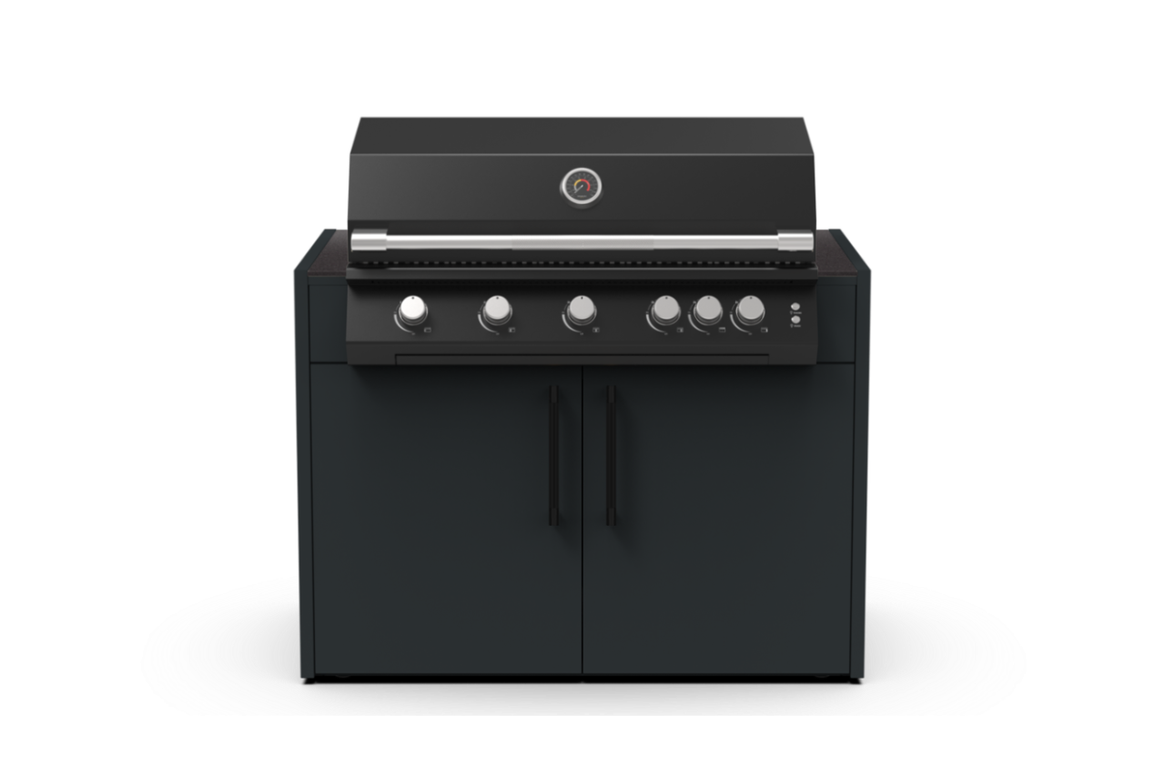 F5 Grill in Nero Riverwash worktop