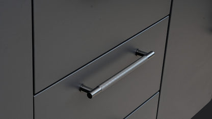 L-Shape 3.3m stainless black cabinet handle