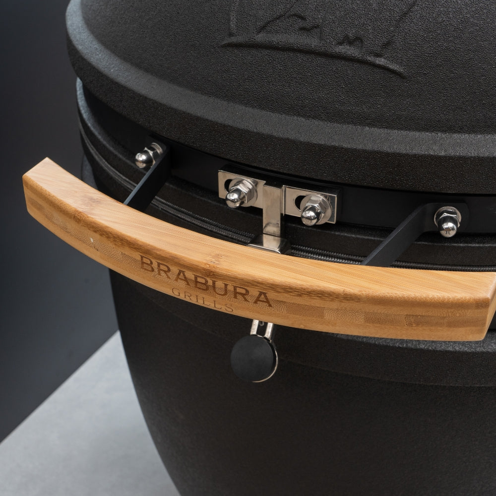 L-Shape 3.4m Kamado egg handle detail