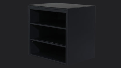 L-Shape 3.5m 90cm open shelves, included in this layout