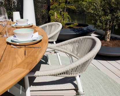 Madre and Matera Dining Collection patio setting