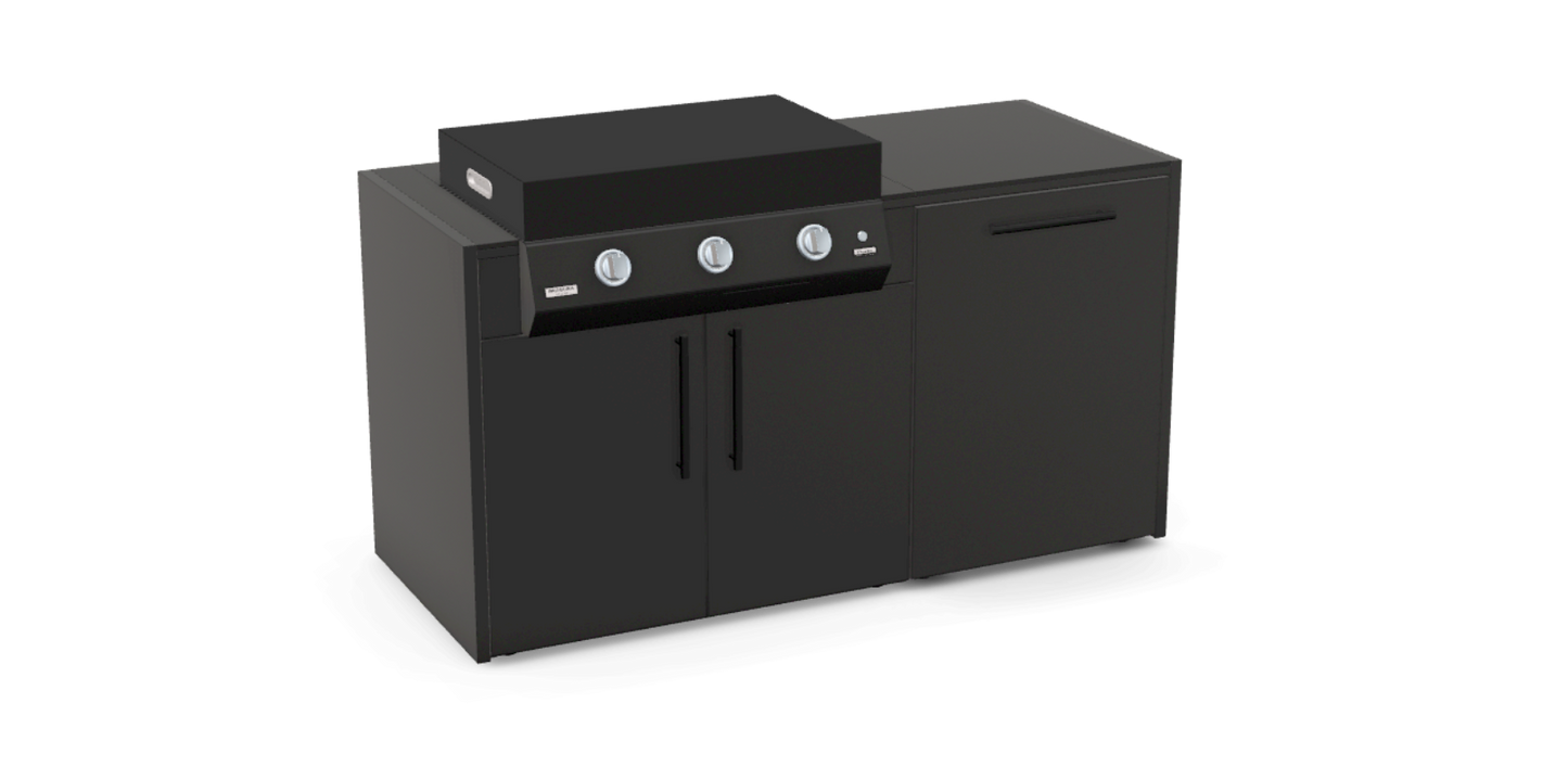 The Sizzler in Nero Riverwash worktop