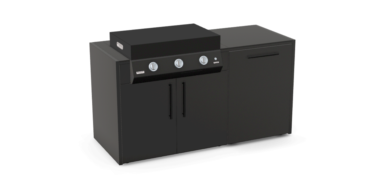 The Sizzler in Nero Riverwash worktop