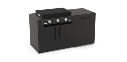 The Sizzler in Nero Riverwash worktop